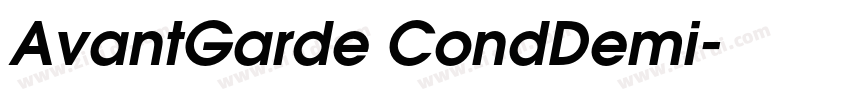 AvantGarde CondDemi字体转换